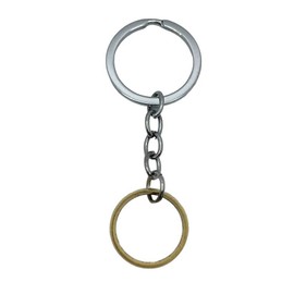 B.a.u.q.o.o. Keyring Ring Lord of the Rings Gadget Car Accessories Unique Power Ring Gold Colour Gift Idea Magic Fantasy Cosplay Silver / Black One Size, Silver / black
