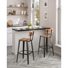 VASAGLE Set of 2 Bar Stools, Bar Height Stools, Tall