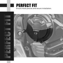 NICECNC Aluminum Clutch Protection Cover Clutch Guard Cover Compatible with Yamaha Tenere 700 /XTZ 700 2019-2024, Yamaha Tenere 700 /XTZ 700 2019-2024, CNC Clutch Shield Cover, Anodization, Black
