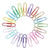OKVGO 500pcs Coloured Paper Clips with Plastic Box of Paper
