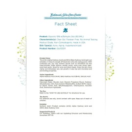 Balanced Skin Care Center Glycolic 10% with Salicylic 2% Alpha Hydroxy Acid and Beta Hydroxy Acid Gel 2 oz