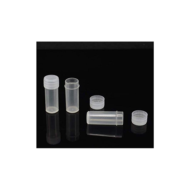 5ML Plastic Sample small Bottles Vial Storage with Lid Vial