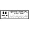 Honda Black Infill 3D Logo Chrome Steel License Plate