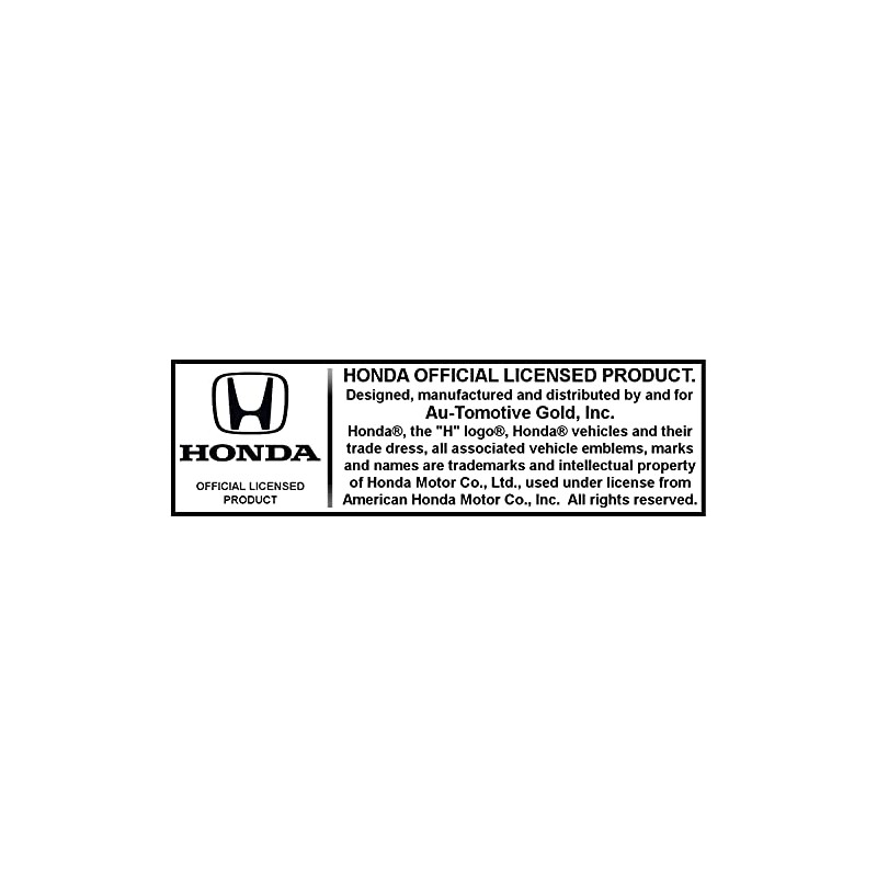 Honda Black Infill 3D Logo Chrome Steel License Plate