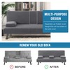 H.VERSAILTEX 4 Pieces Stretch Futon Covers Sofa Bed Slipcover with