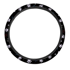 CLOHOMIN Cute Dog Paw Steering Wheel Cover Easy to Install Car Steering Wheel Accessories Non Slip Car Wrap Cover Universal Fit Most Car Auto Truck SUV