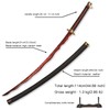 46inchs Rivers of Blood Katana Carbon Steel Handmade Anime Sword