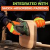 AIGEVTURE Hi-Vis Reflective Work Gloves Enhanced Visibility Impact Protection Safety