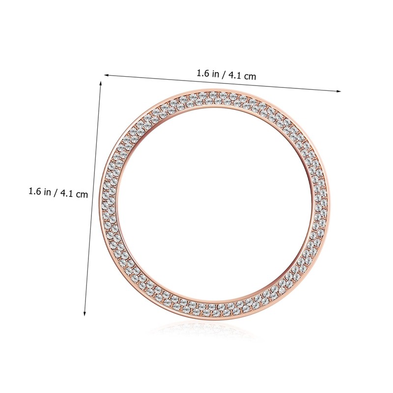 TEHAUX Rhinestone Watch Case Ring Protector for Watch Elegant Bling
