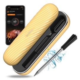 Bluetooth Meat Thermometer - Wireless Meat Thermometer for Grilling and Smoking with IP67 Dual Sensor Probes - Food Thermometer with Smart App Alert for BBQ, Smoker, Oven, Grill and Cooking