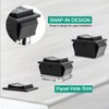 QTEATAK DC 12V 10A 6 Pin 3 Position (ON)-Off-(ON) AC