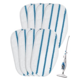 8 Pack Pur Steam Mop Pads Compatible with PurSteam ThermaPro 10-in-1 and 211 Steam Mop Cleaner Microfiber Pur Steam Mop Replacement Pad Washable Reusable Steam Mop Pads for Steamer Floor Cleaning