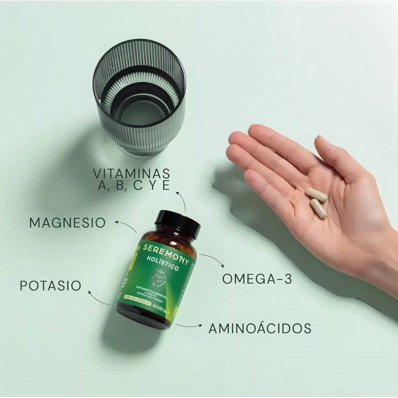 Sunvit Seremony Suplemento Holistico Microalgas Marinas 60 Caps Sabor Sin