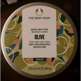 The Body Shop Body Butter OLIVE 200ml For Very Dry Skin 96 Hour Nourishing