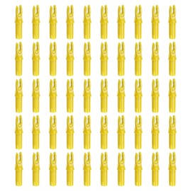 PATIKIL Archery Arrow Nocks 6.2mm 0.244", 50 Pack Insert Arrow Nock Replacement for Shooting, Yellow