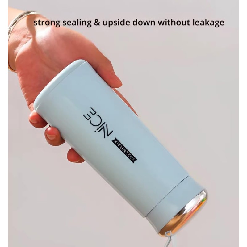 Glass-Lined Water Bottle – No Microplastics, 100% BPA-Free, Leakproof &