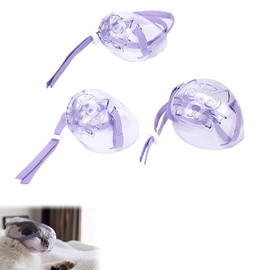 Pssopp Breathable Transparent Dog Transparent Cat Dog Face Cover, Cat Dog Muzzle Cat Dog Face Cover with Cat Dog Muzzle for Cut Pet Nails