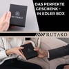 RUTAKO Slim Wallet with Coin Compartment, Mini Wallet for Men