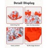 Infant Swimsuit Girl Baby Girl Bathing Suit 3-6 Months Orange