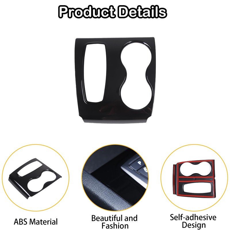 Heutamo Center Console Gear Shift Panel Trim Cover Compatible with