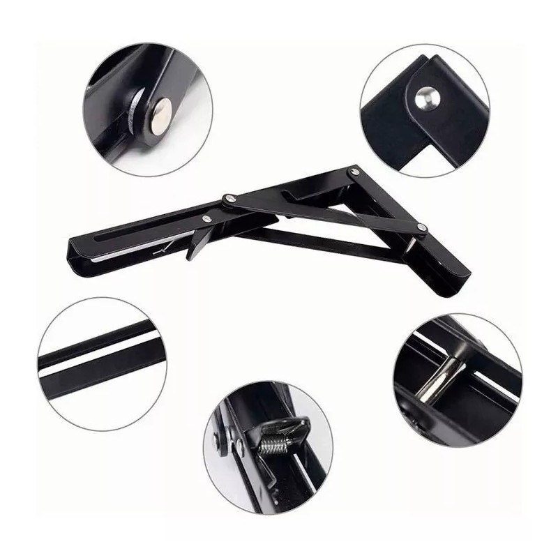 EGTMA Kit De Soportes Para Repisas Blindados De 12 Pulgadas