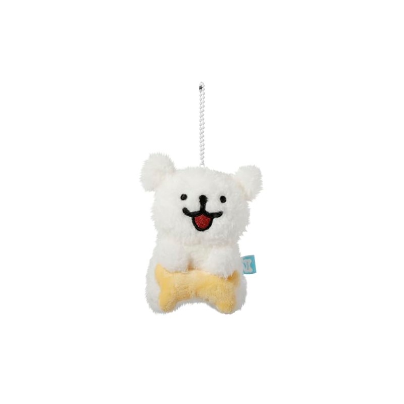 [Maltese] Maltese Stuffed Animal Mascot Ball Chain/Keychain Korean Puppy, white,