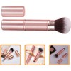 Brocha De Maquillaje Doble Cabezal Retráctil Para Corrector Y Base