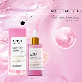 Aceite Pós-Afeitado para Cabello y Piel con Aroma a Fresa Hidratación, Suavidad, Cuidado Diario, Piel Radiante