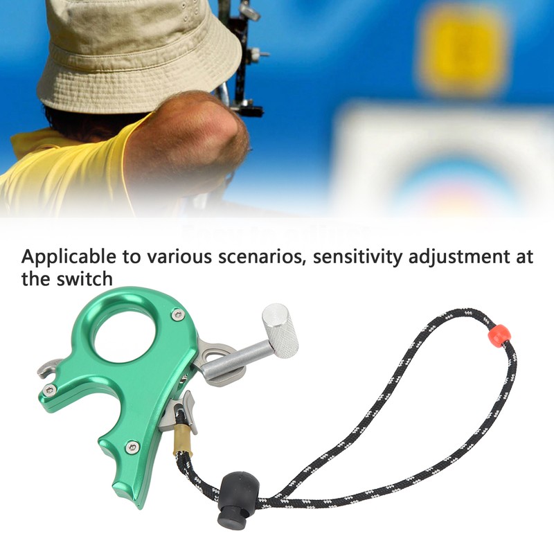 Archery Thumb Trigger Aluminum Alloy Compound Bow Release Aids 3