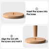 KitchLife Wooden Paper Towel Holder Countertop, Fits Jumbo Roll -