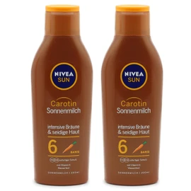Nivea Sun Carotene SPF 6 Sun Milk, 2 Pack (2 x 200 ml)