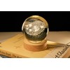 PENTBURG Crystal Ball Lamp, Luminous Solar System/Galaxy Crystal Table Light