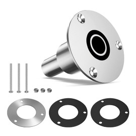 Niutudza Thru Hull Exhaust Skin Fitting Kit 316 Stainless Steel Fit 24mm/0.94" Tube Pipe Socket Hardware for Webasto Eberspacher for Chinese Diesel Parking Heaters (Straight)