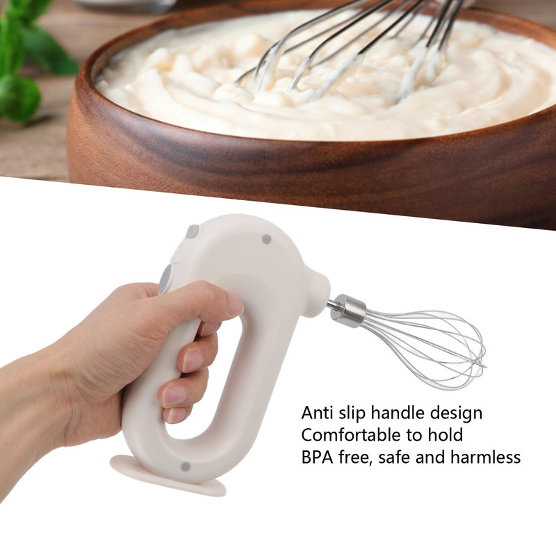 Electric Hand Mixer 3 Speeds Anti Slip Handle Design Safe