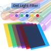 Pack of 6 Colour Films Gel, Transparent Coloured Film, Heat