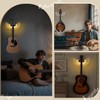CoolGift Mart Guitar Stand Wall Mount with Luminous Angel Wings,