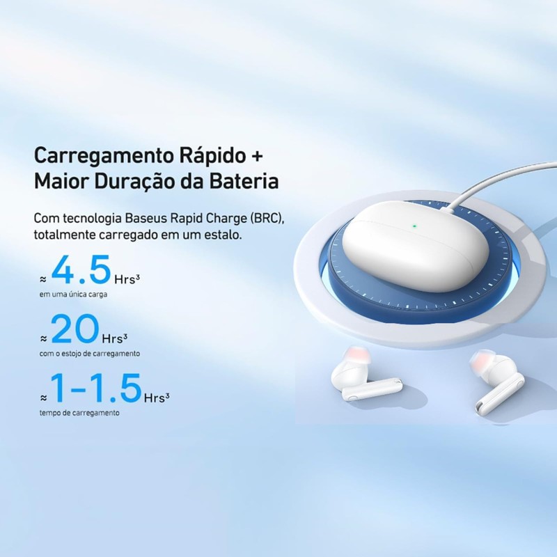 Baseus MZ10 Auriculares Inalámbricos Bowie, Bluetooth 5.2, Tecnología Dcll para