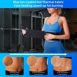 Waist Trainer for Women Bandage Wrap, Body Shaping Abdominal, Sauna Belt Exercise Waist Tightening, Body Shaper Garment Waist Trimmer, Sweat Waist Trainer Corset for Women Stomach Warp, Workout Belt