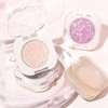 Single Purple Shimmer Sparkly Eyeshadow,Bright High Pigment Intense Monochrome Eye
