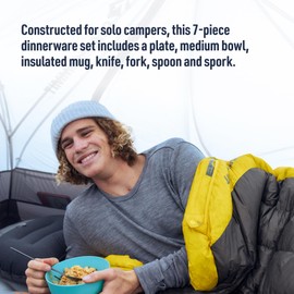 Sea to Summit Passage 1 Person Camping Tableware Set, Spicy Orange