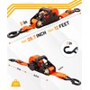 Strapinno 2PCs Retractable Ratchet Tie-Down Straps,5,000 lbs Break Strength- 2