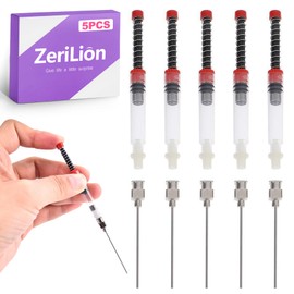 ZeriLion 5 Pack Blunt Multi-Use Ink Syringe, Glue Syringe for Woodworking, Rhinestones, Resin, Paint, Oil - Industrial Grade Prop