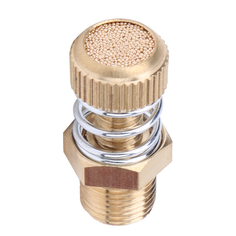10PCS Brass Pneumatic Muffler BSPT Male Thread Solenoid Valve Silencer