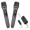 HUACAM Wireless Karaoke Microphone, 8-Hour Handheld Mic with Receiver &