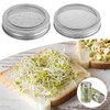 Germinator Jar Lids Mason Jar Sprout Lids 04 Stainless Steel