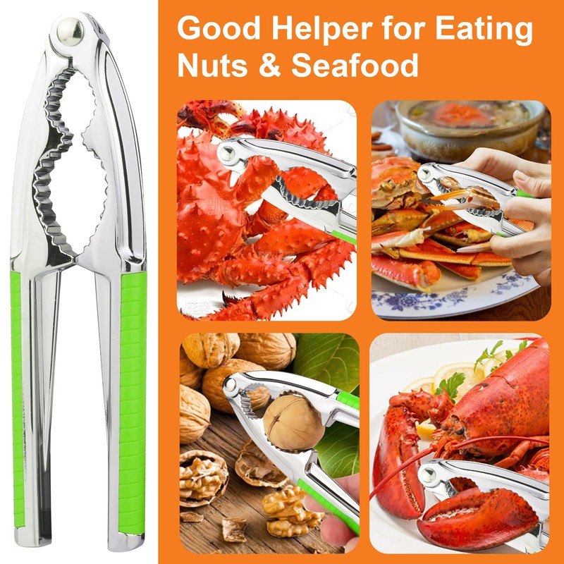 Bougraite Crab Crackers and Tools, 3 Pcs Crab Crackers with