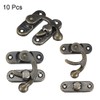 sourcing map Antique Vintage Lock Clasp Right Latch Hook Hasp