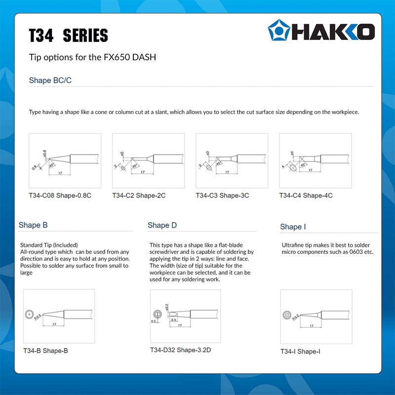 Hakko FX650-16 Dash Portable Soldering Iron 480ºC