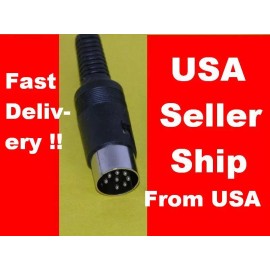 Unbranded Two X 8Pin DIN Plug MALE Connector - Electronics Supply - UNIVERSAL Replacement