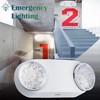 Gruenlich LED Emergency Light with Battery Backup, Two Bug Eye